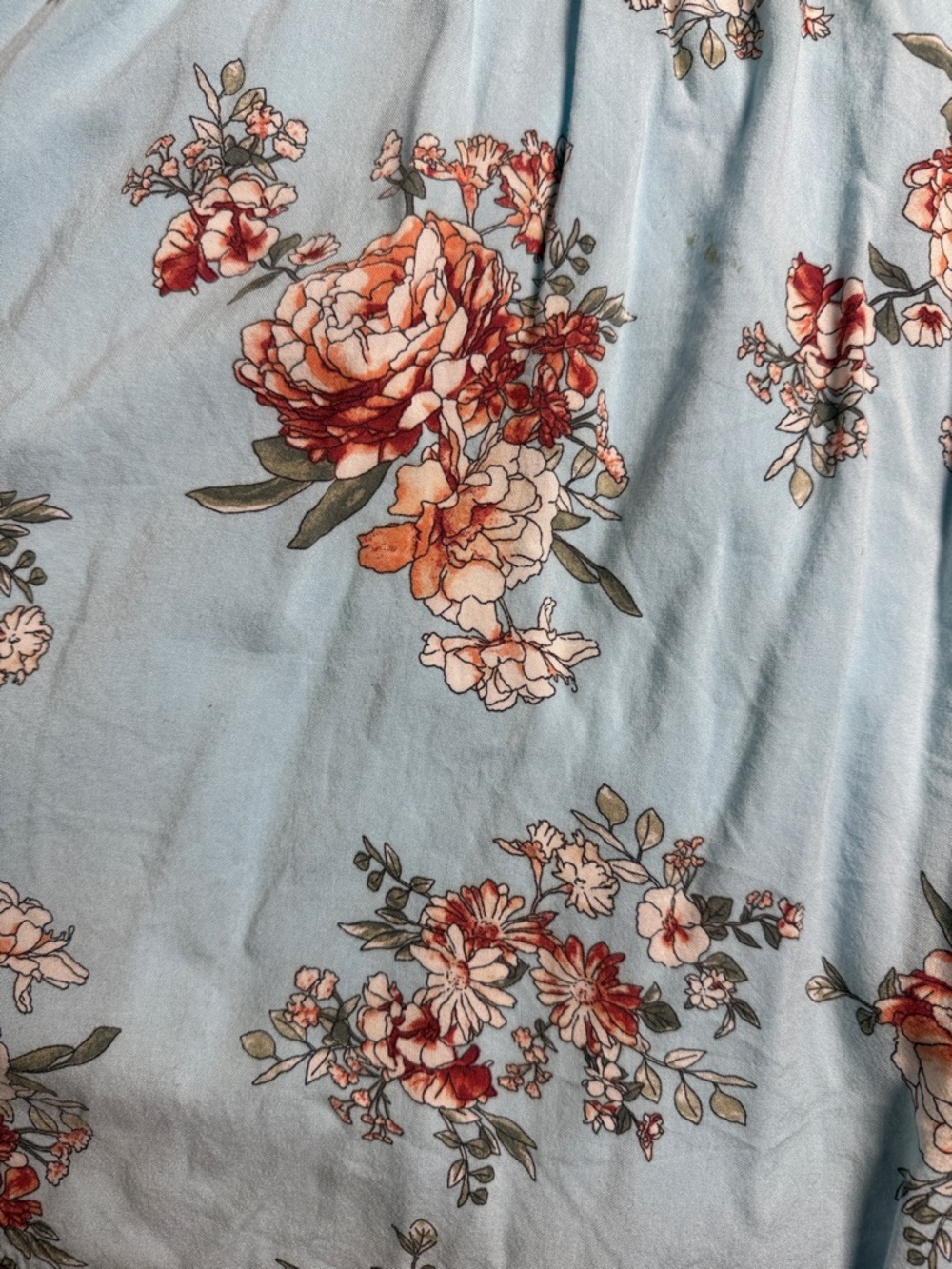 Adam Levine Collection Light Blue Floral Mini Dress - Picture 3 of 8